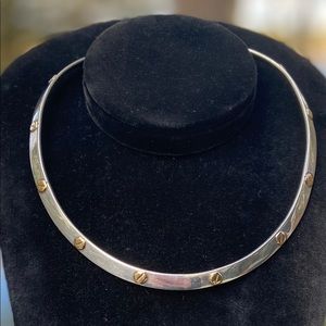 Bayanihan Modernist Necklace 18K Gold 925 Silver